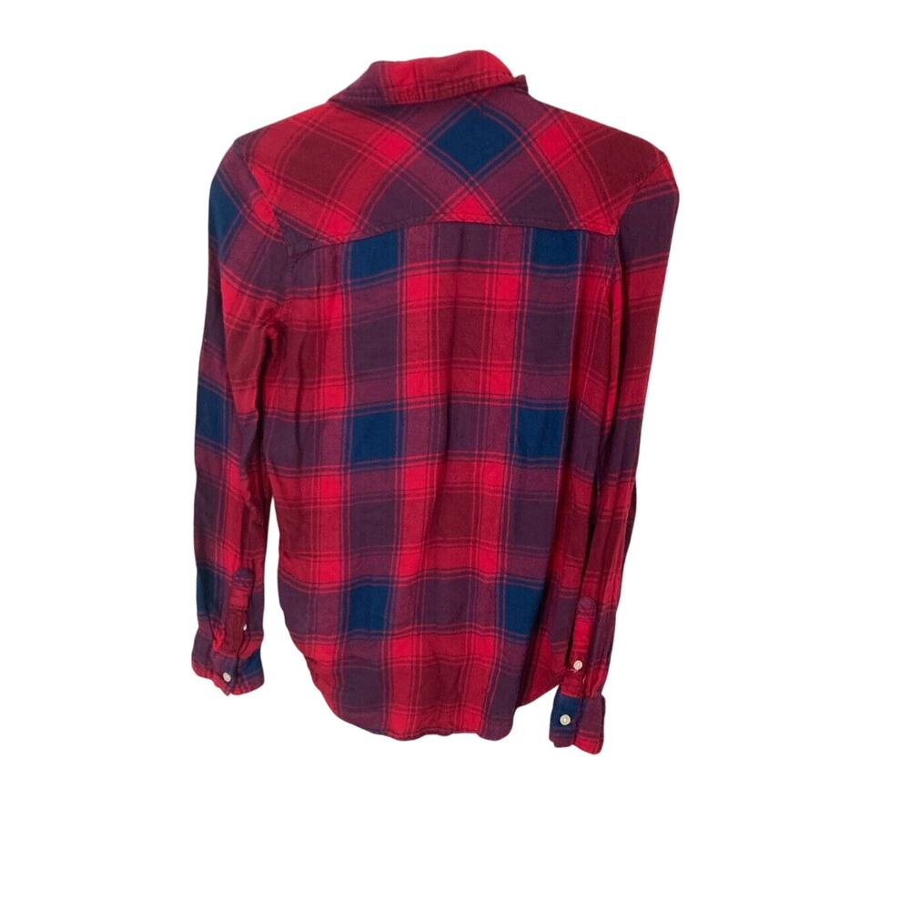 Aeropostle Cotton Button Up Gingham Lumberjack Gorpcore Women's Flannel - Picture 5 of 5